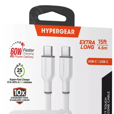 HyperGear Flexi PRO USB-C to USB-C Cable 15ft