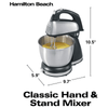 Hamilton Beach Classic Hand and Stand Mixer with Stainless Steel Bowl