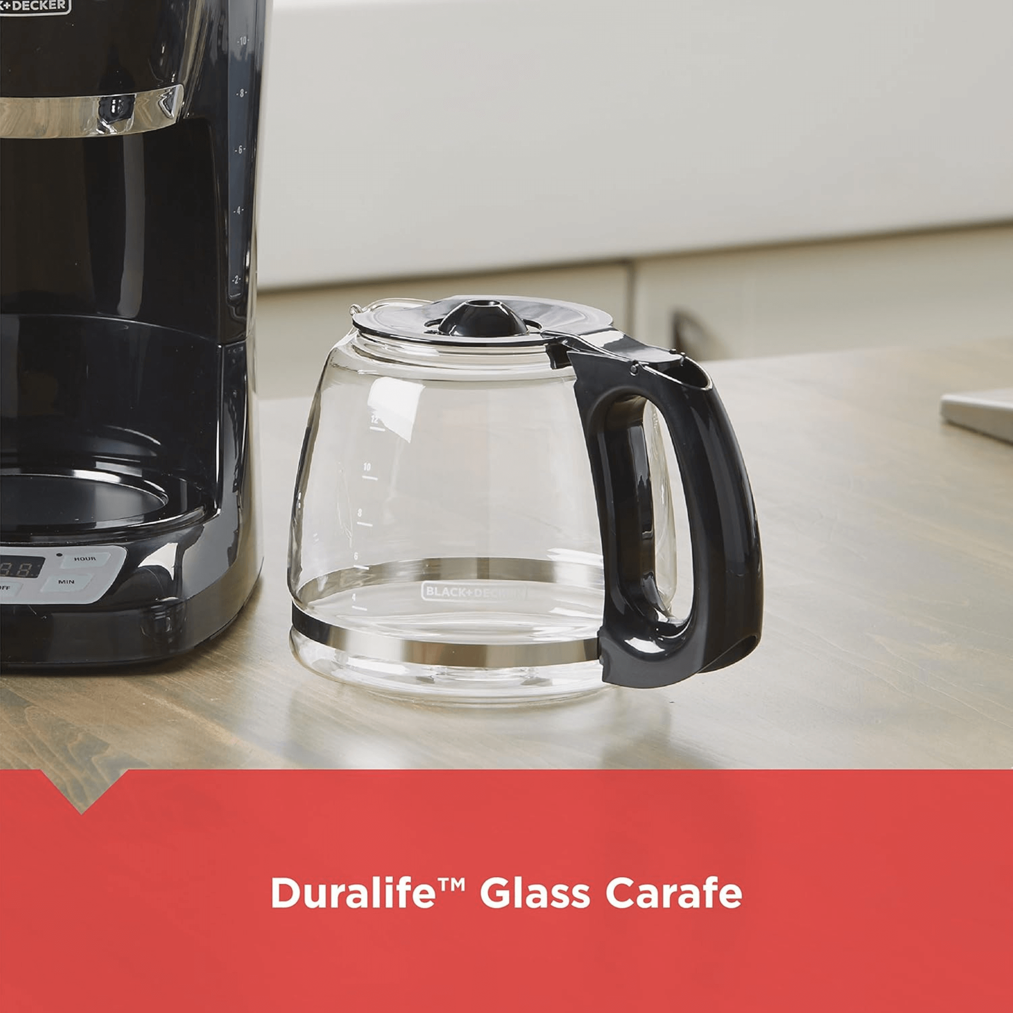 Black & Decker 12 Cup Programmable Coffee Maker with Quick-Touch Programming - REFURBISHED