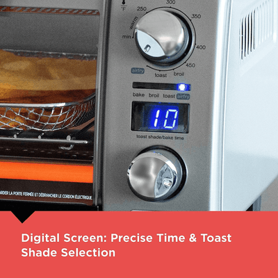 Black & Decker Air Fry Digital Toaster Oven - REFURBISHED