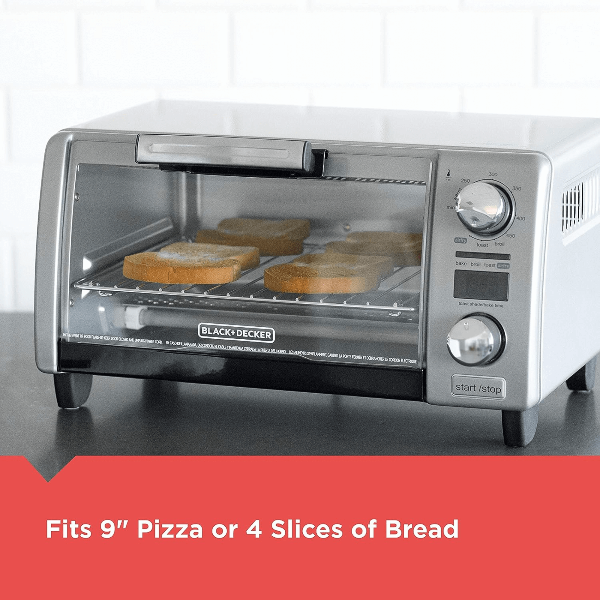 Black & Decker Air Fry Digital Toaster Oven - REFURBISHED