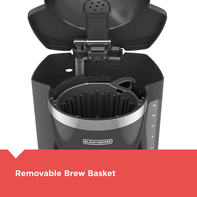 Black & Decker 12 Cup Programmable Coffee Maker with Digital Controls - REFURBISHED