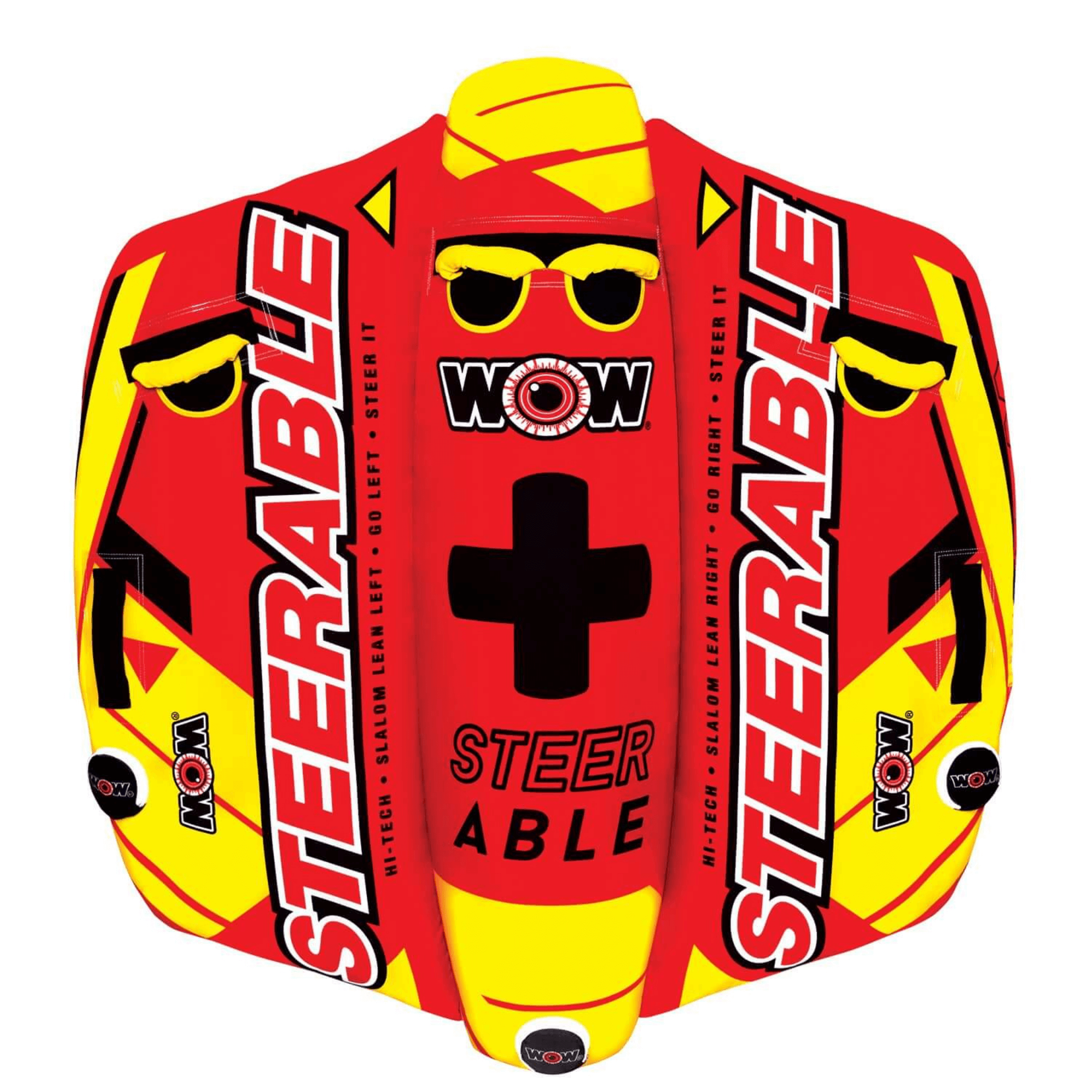 WOW Watersports Take Control of the Ride 1 or 2 P Inflatable Steerable Tube