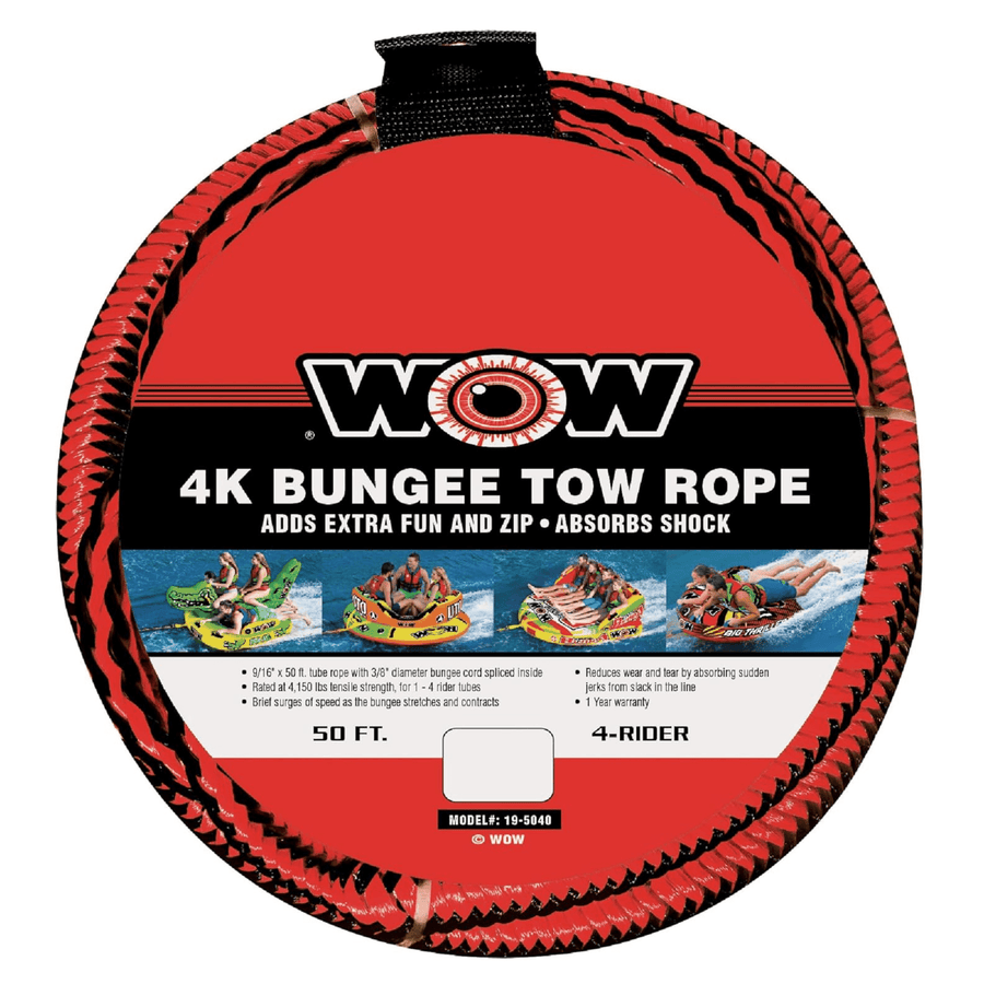 WOW Watersports 50ft Bungee Tow Rope