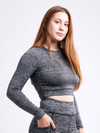 Long-Sleeve Crop Top