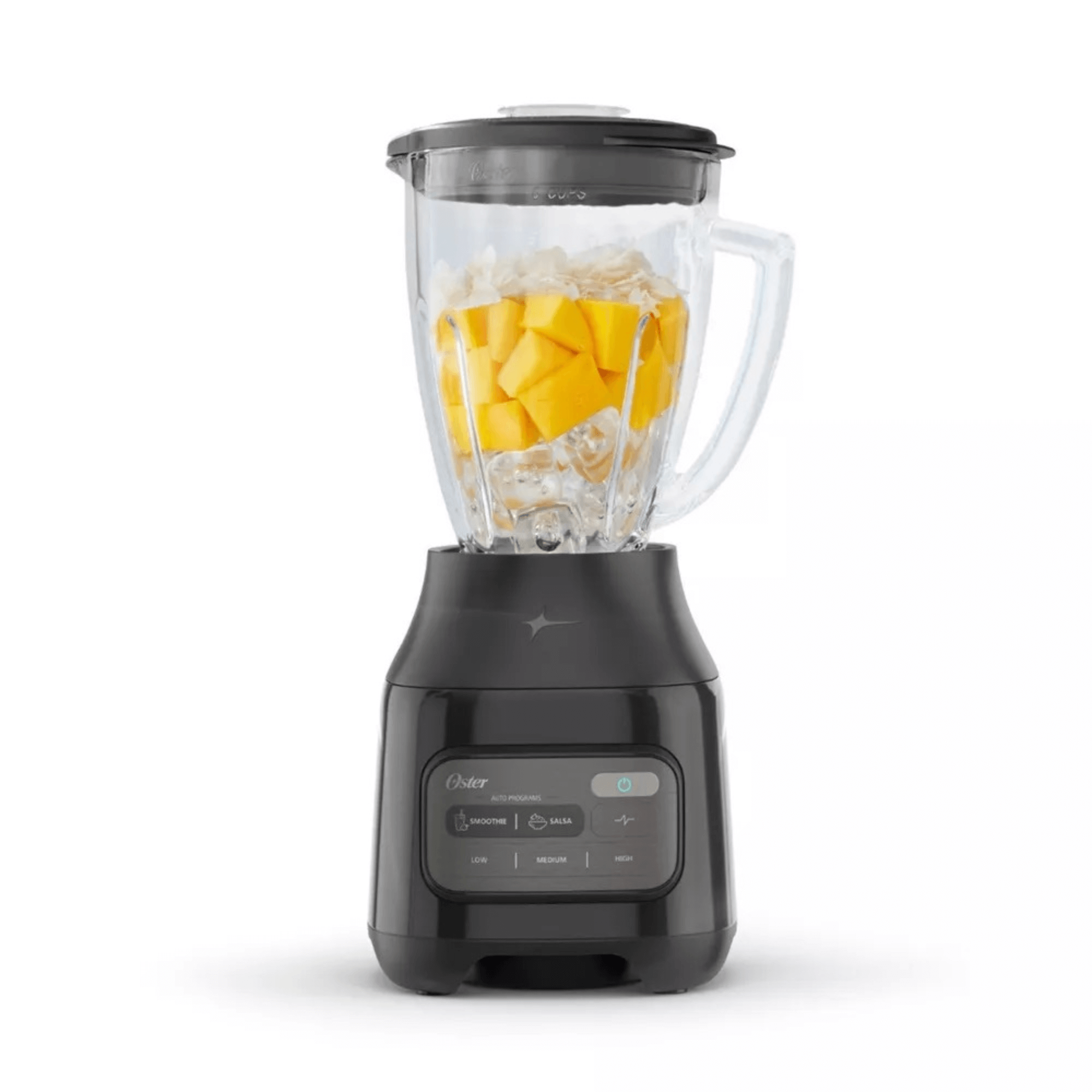 Oster 3-Speed 800W One-Touch Control Glass Jar Blender with Auto Program