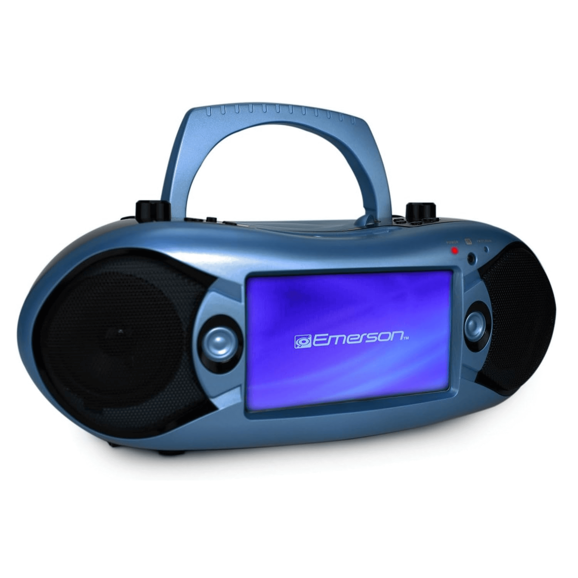 Emerson 7" Bluetooth DVD Boombox w AMFM Radio, Stereo Speakers & Multi-Media