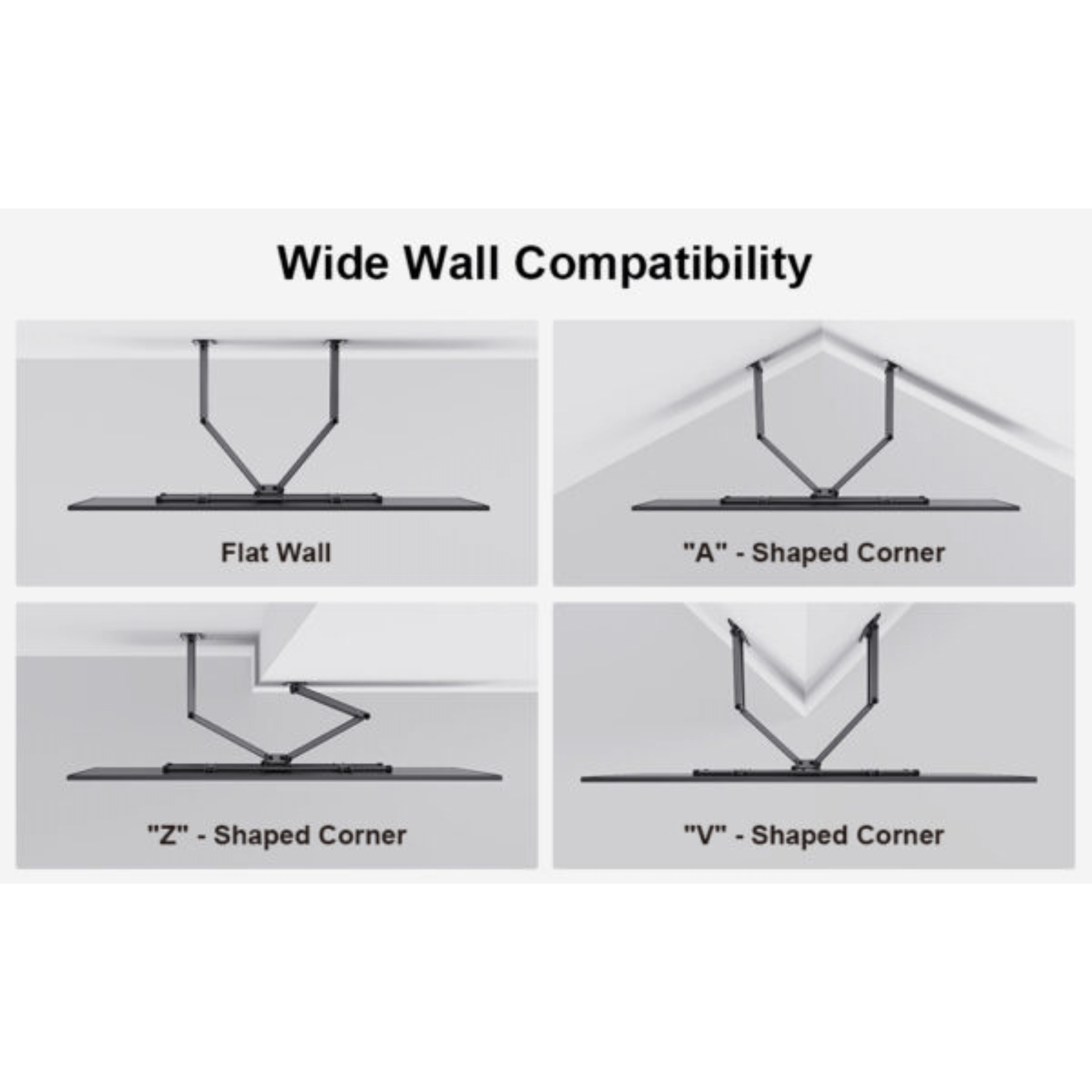 ErgoAV Corner Mount for TVs 40" to 65"