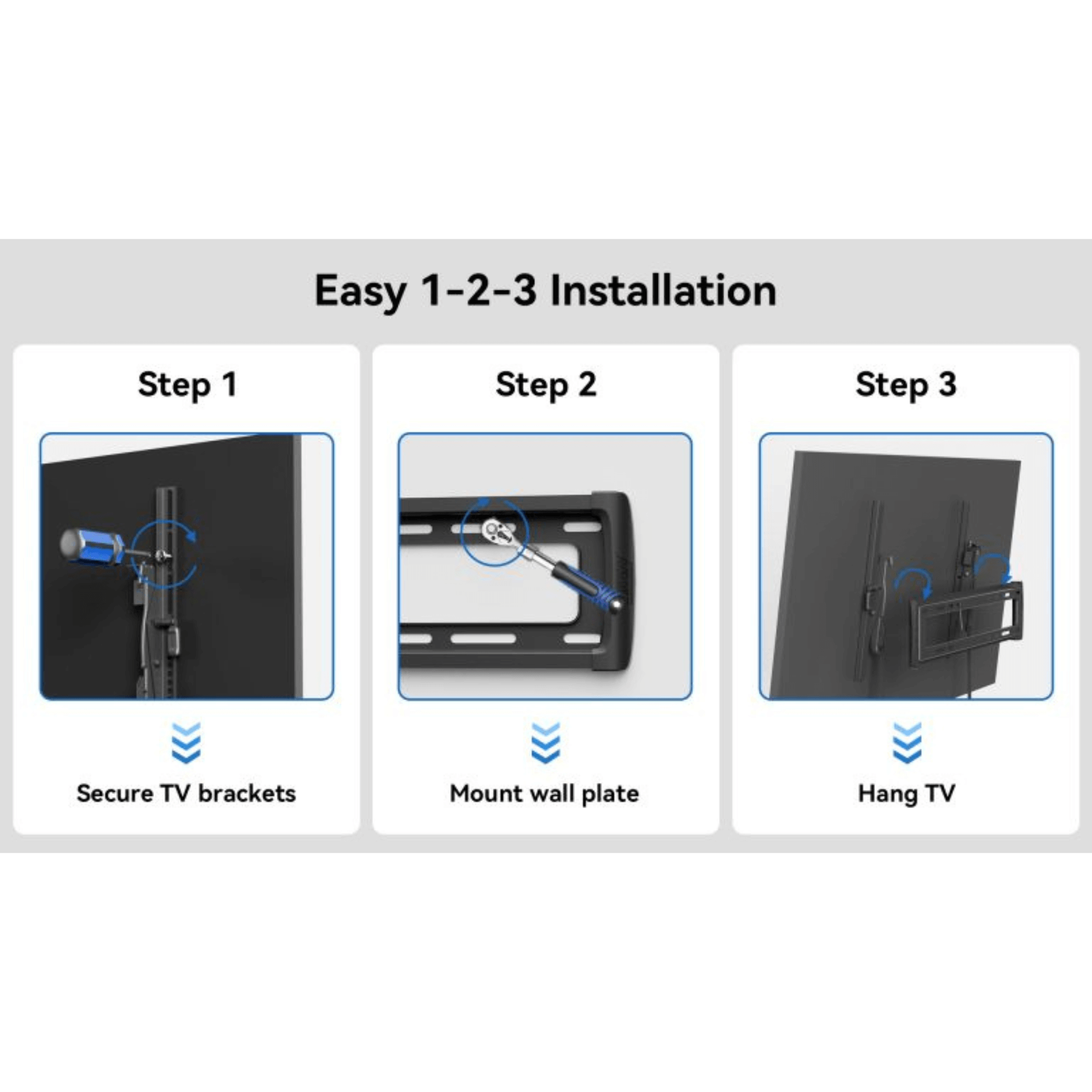 ErgoAV Large Tilt TV Mount with Level Adjust for 37" to 86" TVs