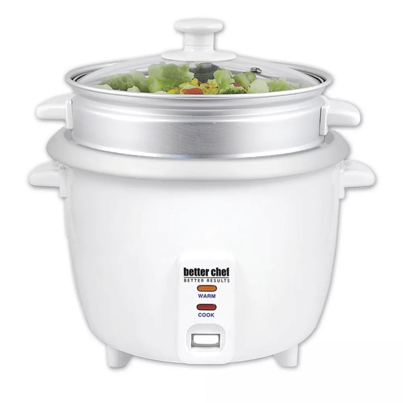 Better Chef 10-Cup - 20-Cup Cooked - Rice Cooker with Steamer