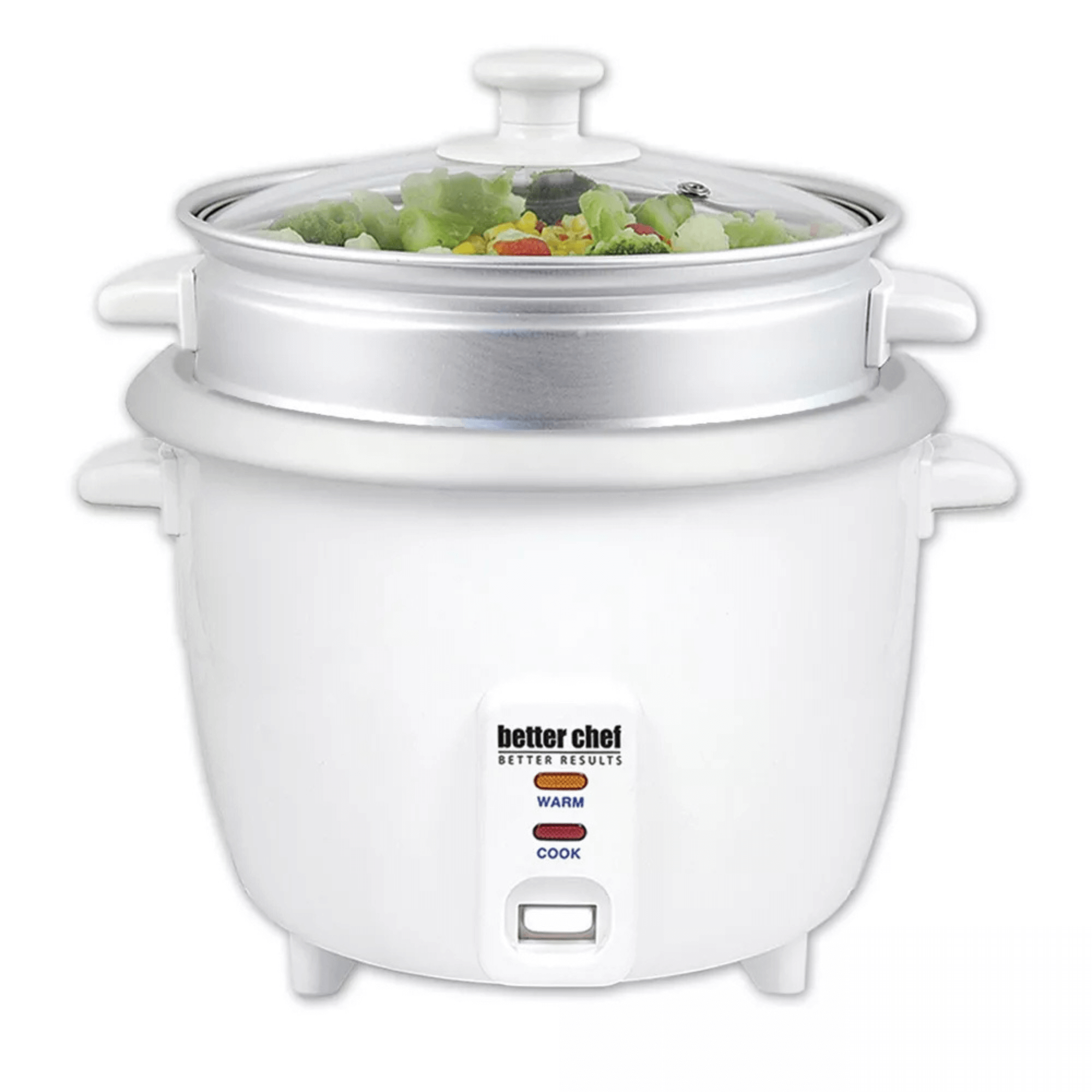 Better Chef 10-Cup - 20-Cup Cooked - Rice Cooker with Steamer