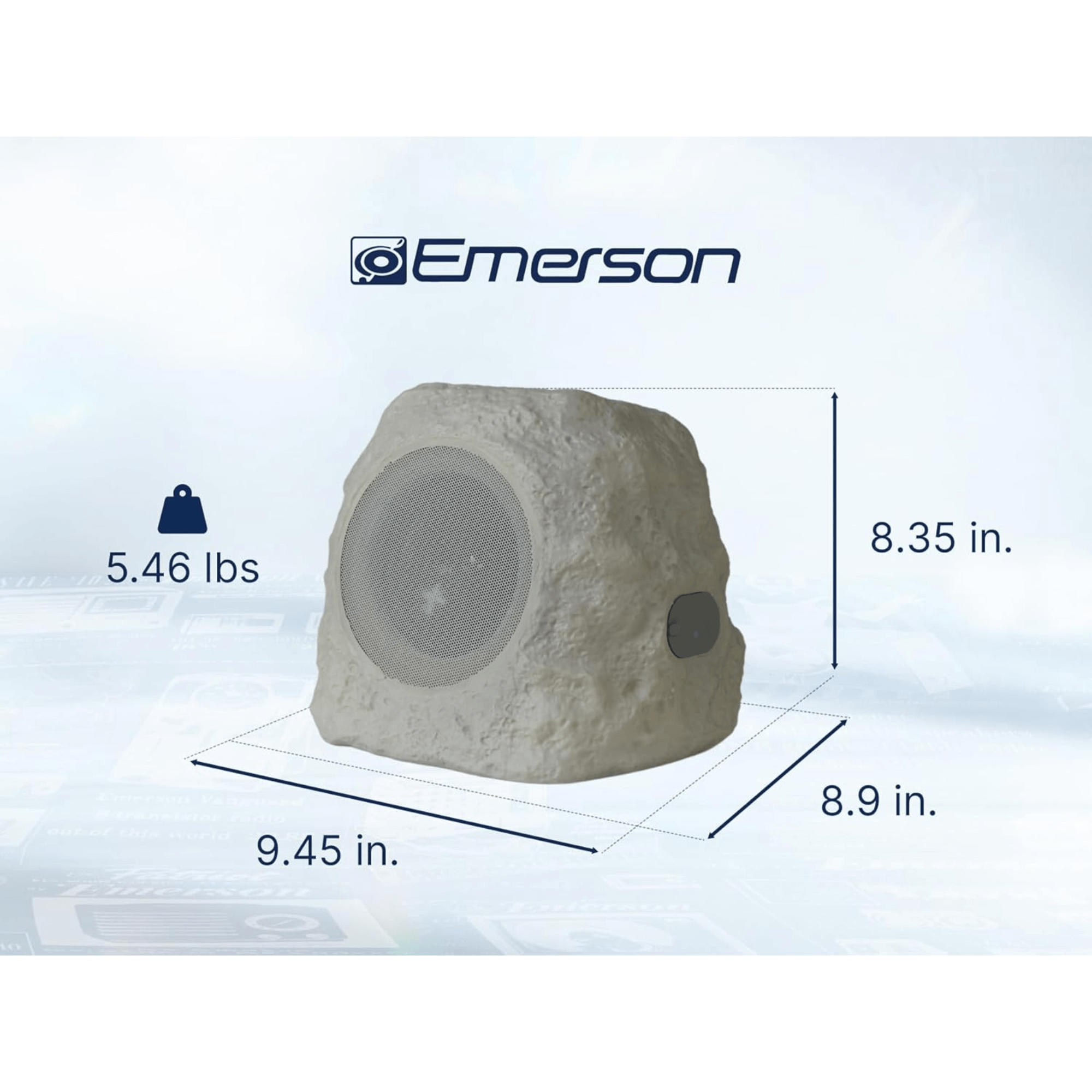 Emerson Rock Party Solar Multicolor LED Bluetooth Speaker