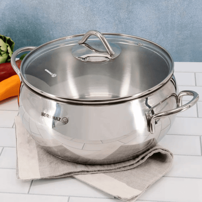 Korkmaz Tombik 2.5L Stainless Steel Casserole Dish with Lid