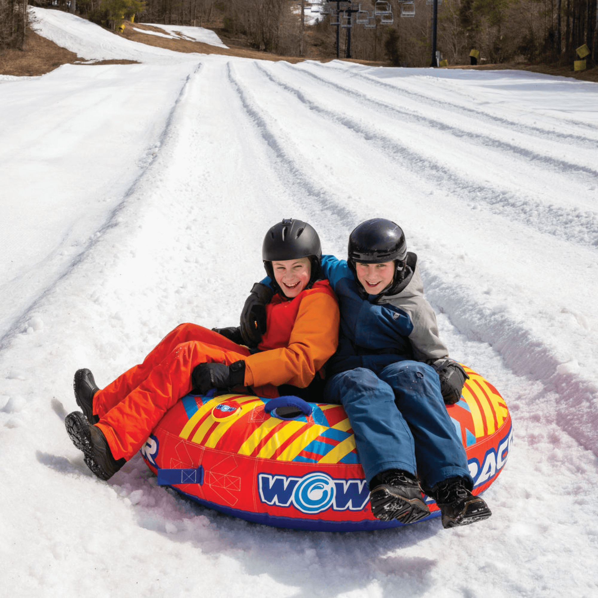 WOW Watersports Tracer Snow Tube Towable for Summer & Winter Action