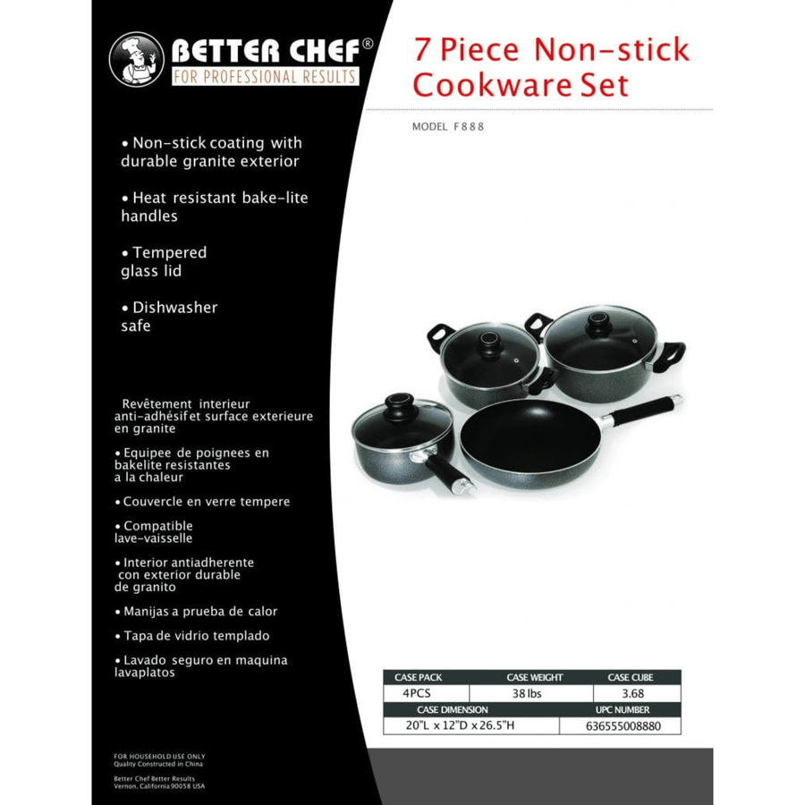 Better Chef 7-Piece Aluminum Non-Stick Cookware Set