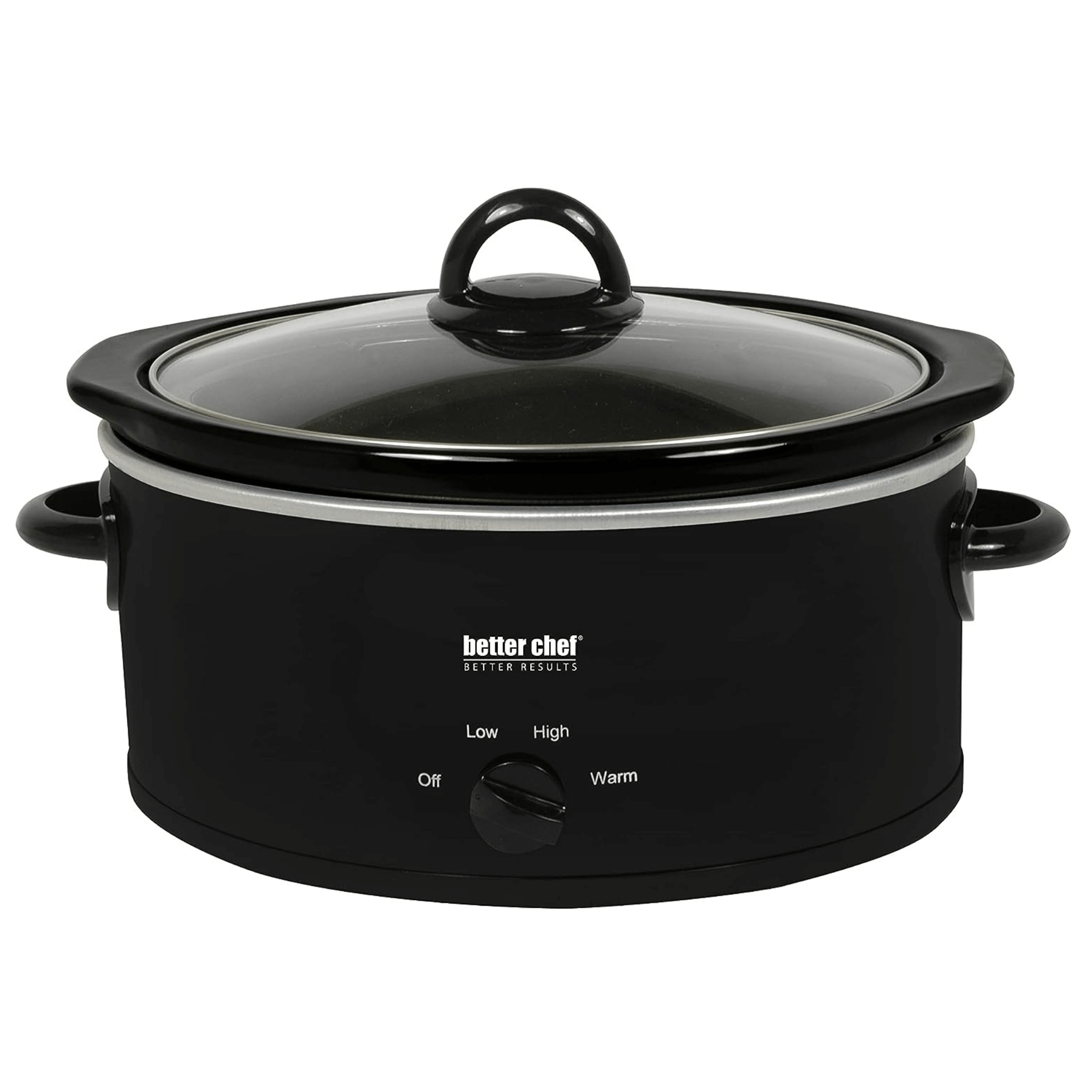 Better Chef 3-Quart Slow Cooker with Removable Crock - REFURBISHED