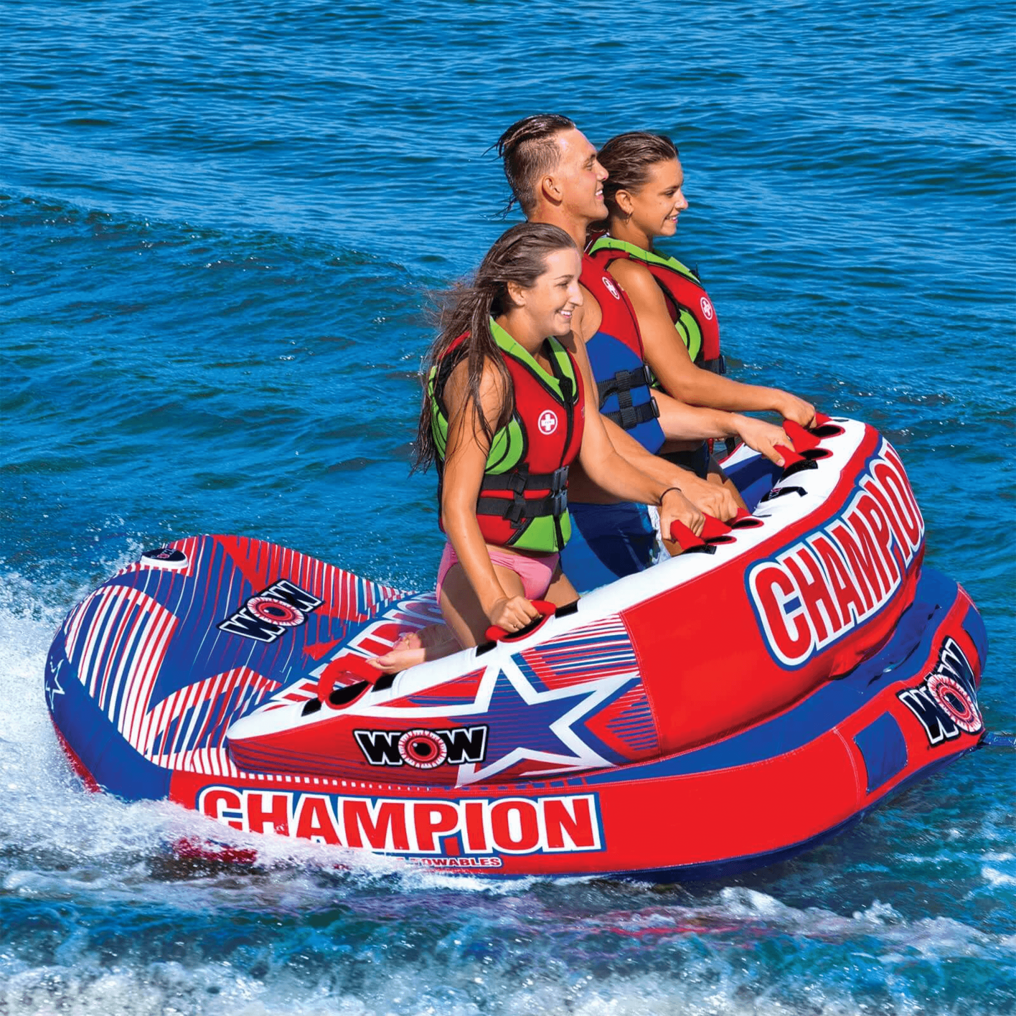 WOW Watersports Champion 3-Person Towable with EZ Up Nose
