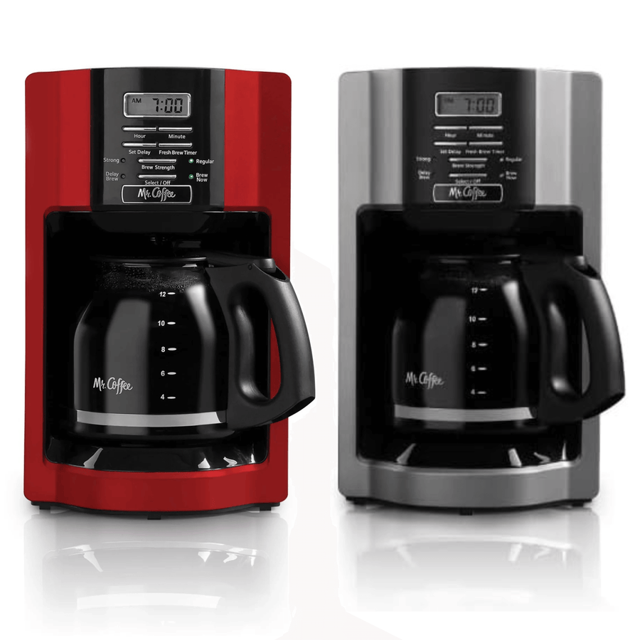 Mr. Coffee 12-Cup Programmable Coffeemaker with Rapid Brew - REFURBISHED