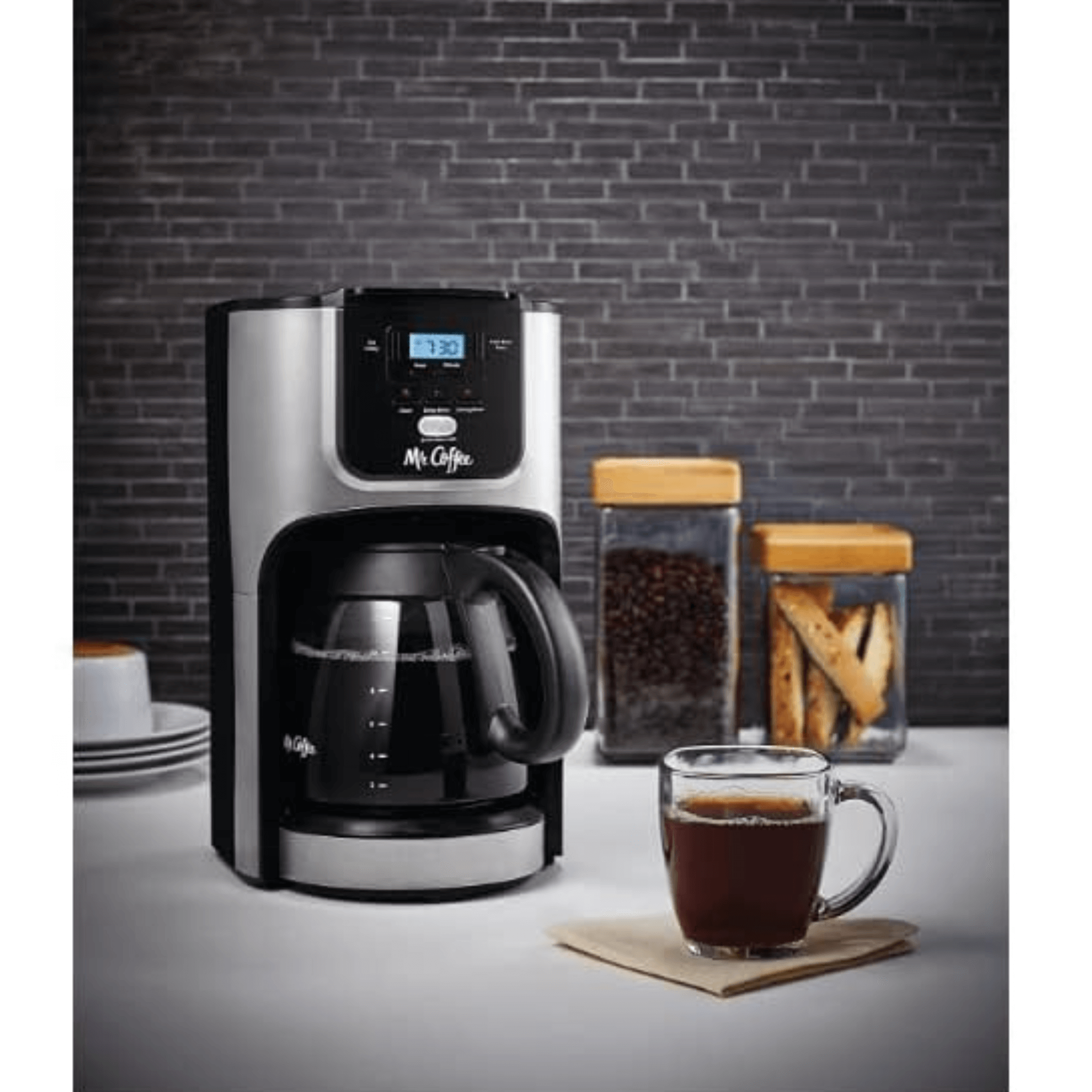 Mr. Coffee 12-Cup Programmable Coffeemaker with Rapid Brew - REFURBISHED