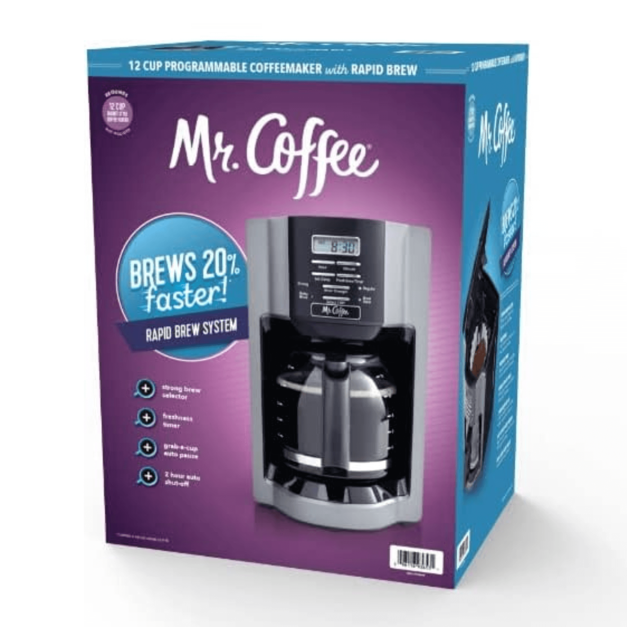 Mr. Coffee 12-Cup Programmable Coffeemaker with Rapid Brew - REFURBISHED