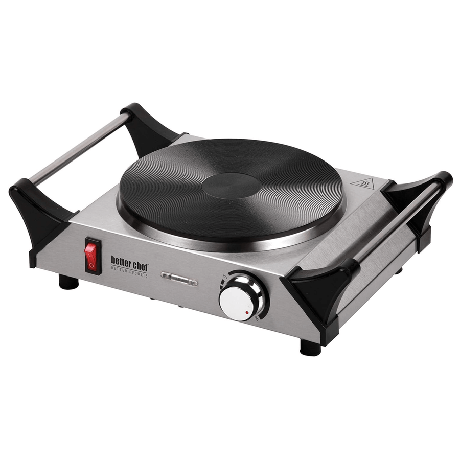 Better Chef Stainless Steel Electric Solid Element Countertop Single Burner