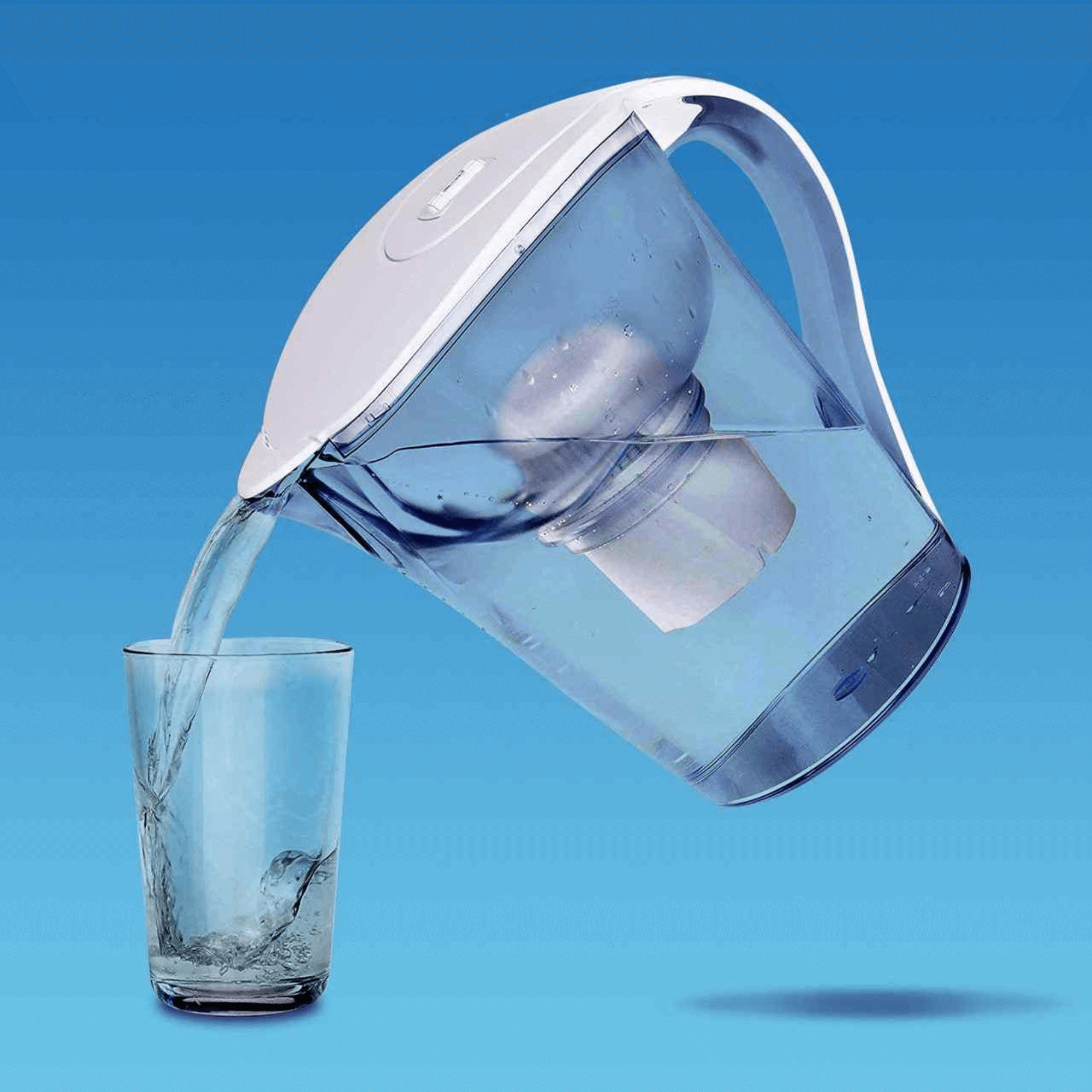AquaBliss 10-Cup Water Filter Pitcher with 3 XL Filters