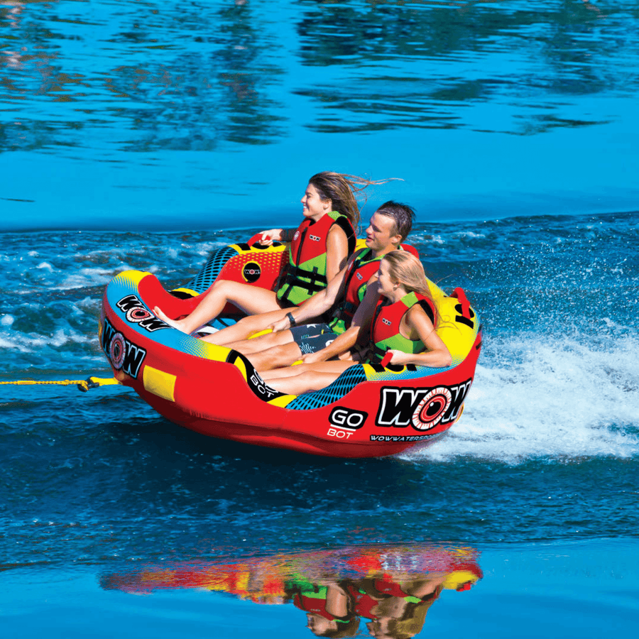 WOW Watersports Go Bot Towable Water Tube for 1 to 3 Riders