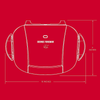 George Foreman 5-Serving Removable Plate Electric Indoor Grill and Panini Press - REFURBISHED