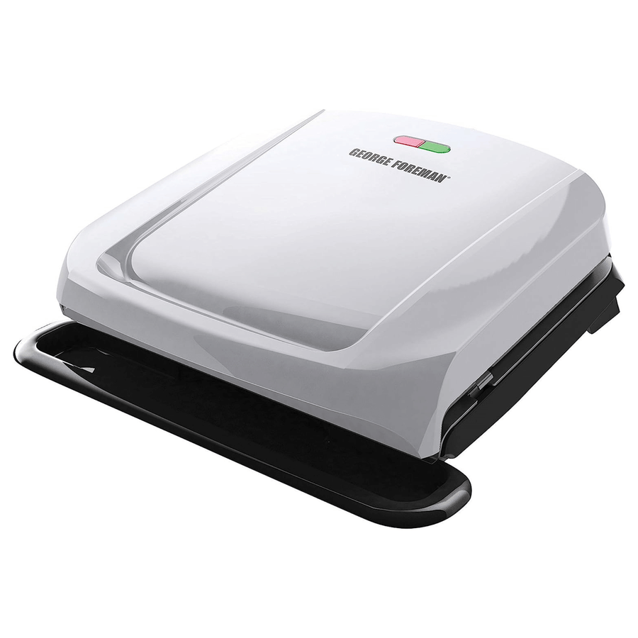 George Foreman 4-Serving Indoor Electric Grill White - REFURBISHED
