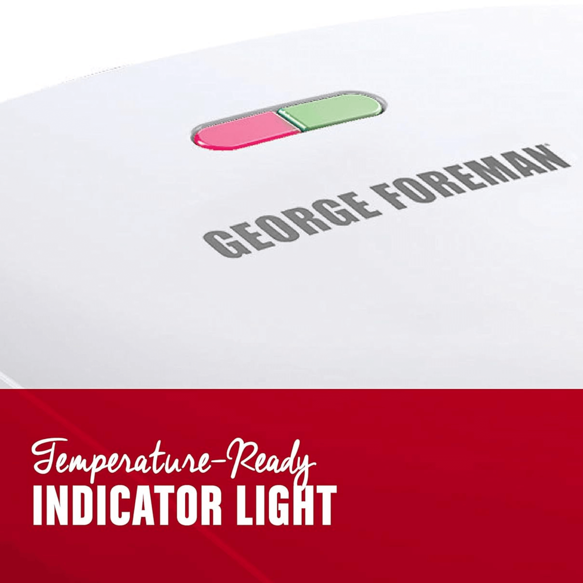 George Foreman 4-Serving Indoor Electric Grill White - REFURBISHED