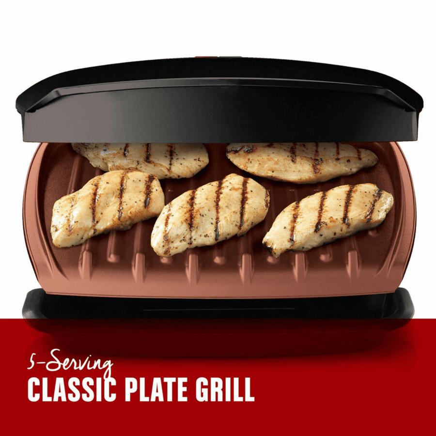 George Foreman 5 Serving Grill & Panini - REFURBISHED
