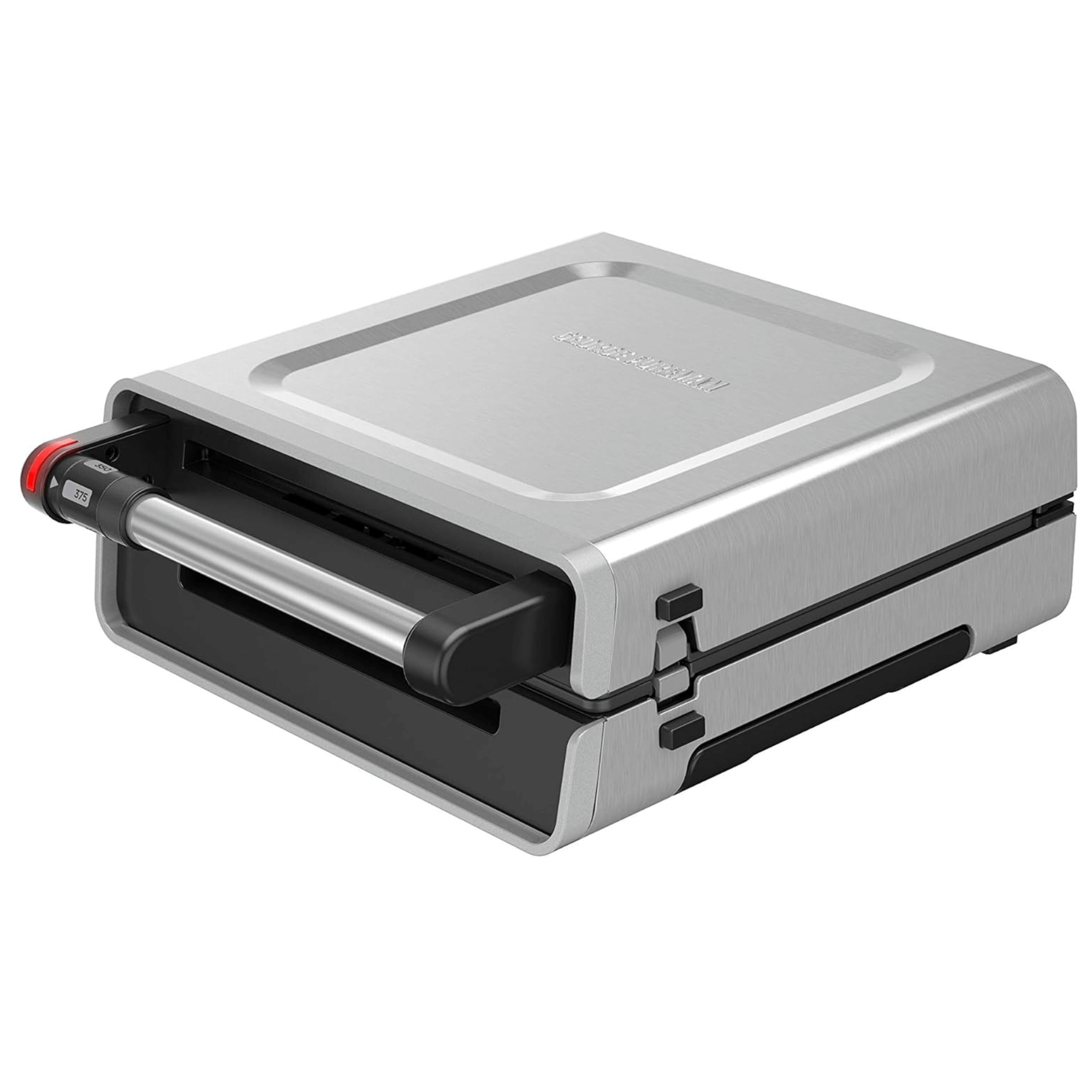 George Foreman 4-6 Serving Smokeless Select a Temp Family Sized Contact Grill - REFURBISHED