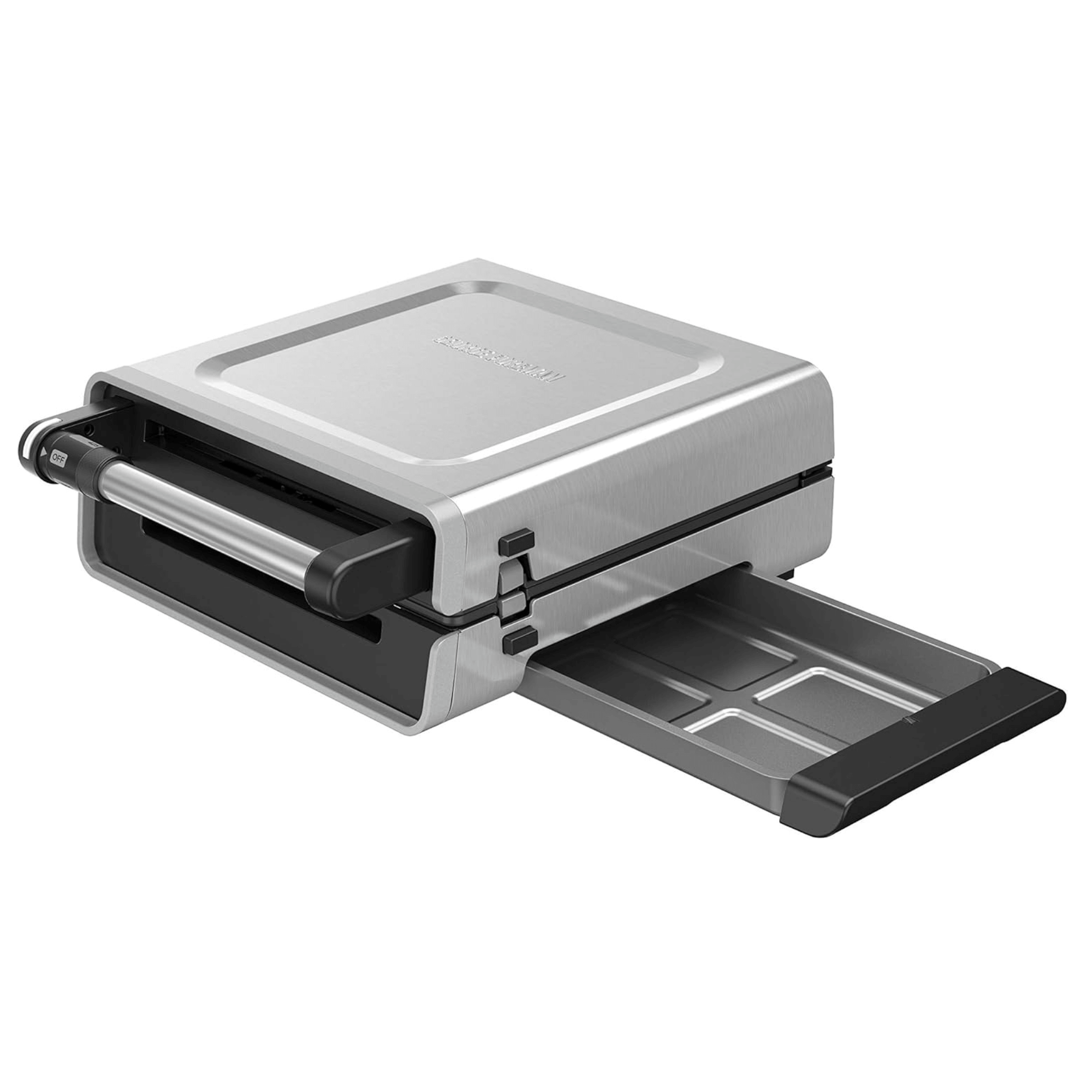 George Foreman 4-6 Serving Smokeless Select a Temp Family Sized Contact Grill - REFURBISHED