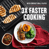 George Foreman 4-6 Serving Smokeless Select a Temp Family Sized Contact Grill - REFURBISHED