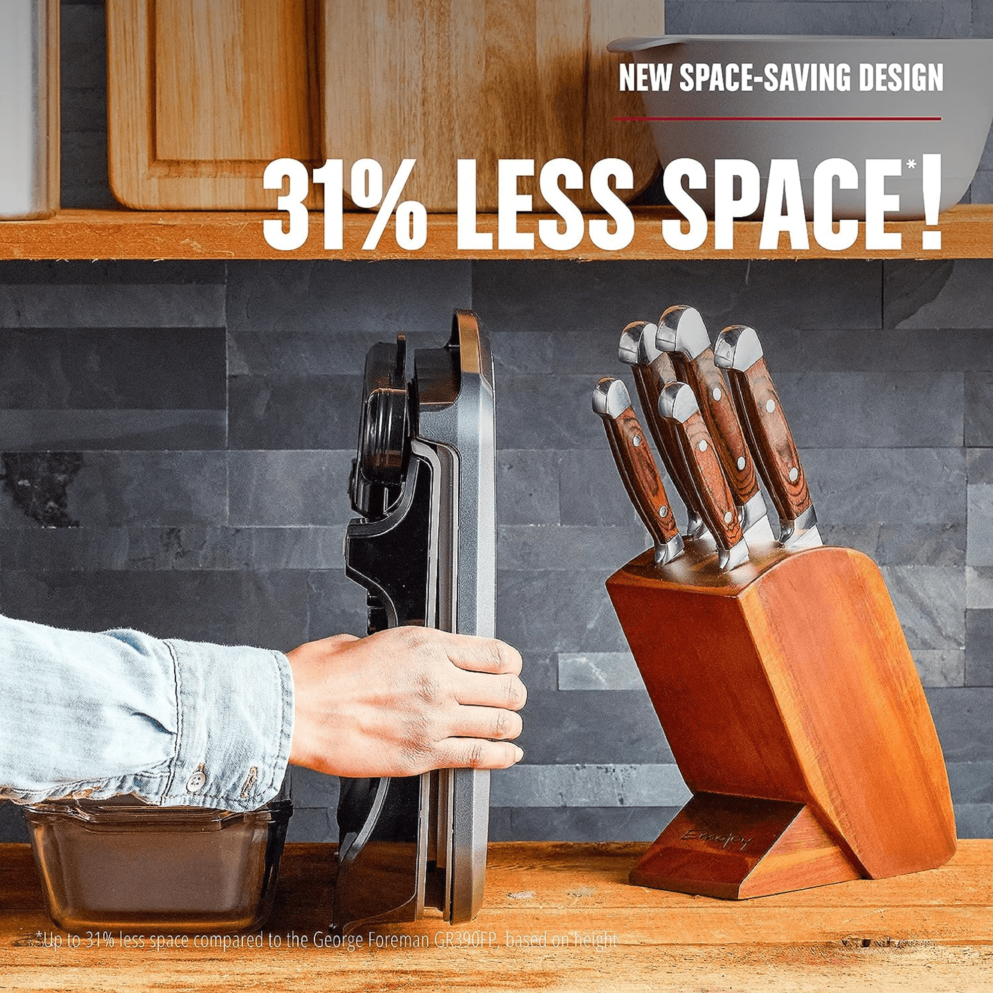 George Foreman 9-Serving Electric Indoor Grill - REFURBISHED