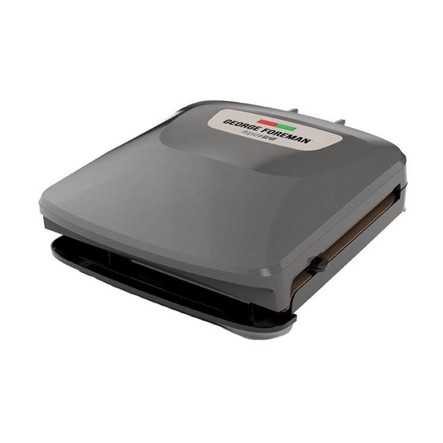 George Foreman Rapid Series 4-Serving Indoor Grill and Panini Press - REFURBISHED