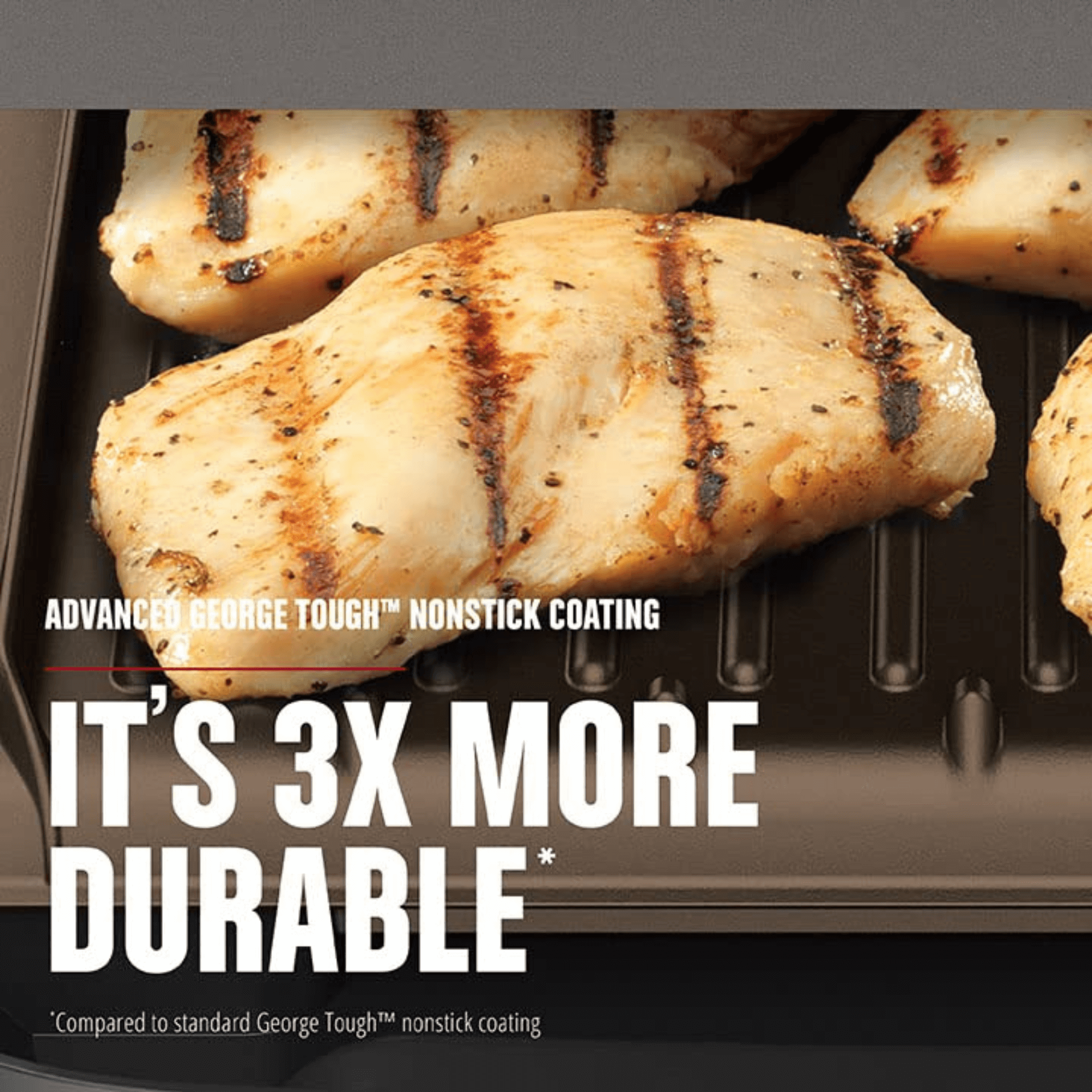 George Foreman Rapid Series 4-Serving Indoor Grill and Panini Press - REFURBISHED