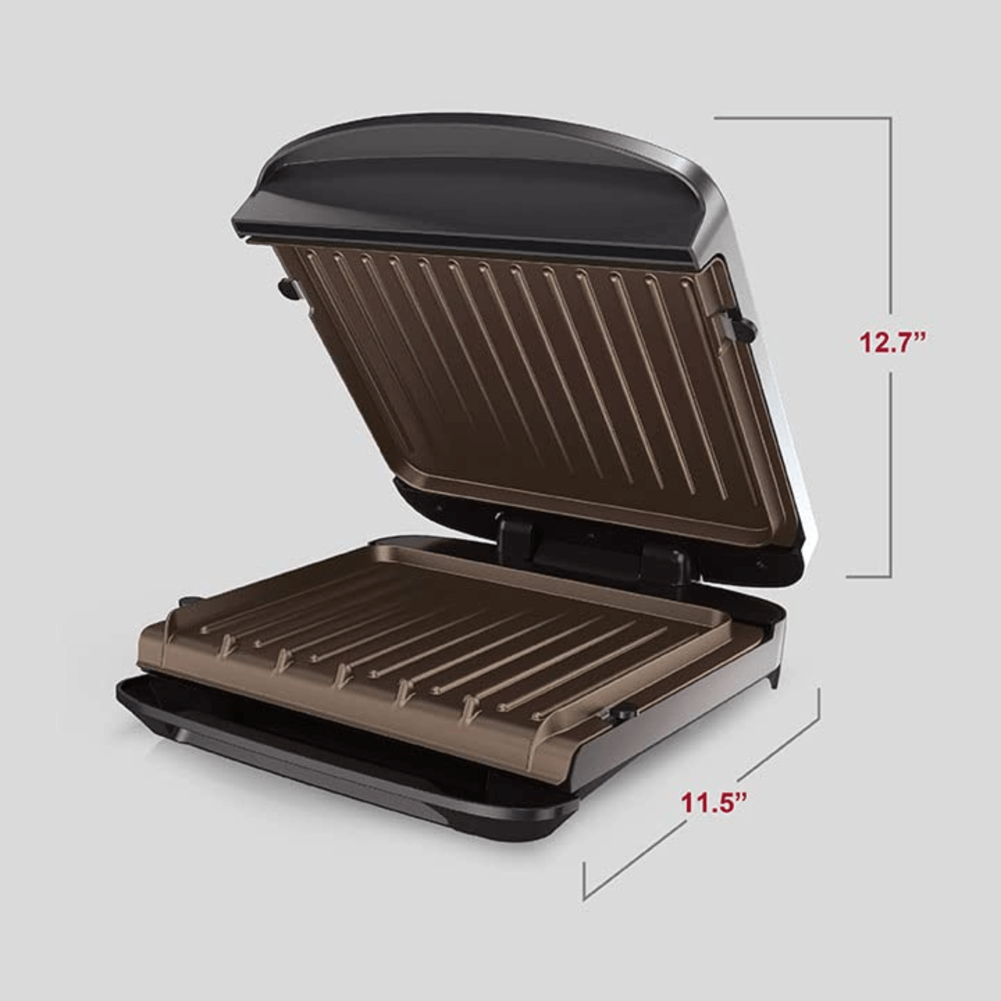 George Foreman Rapid Series 4-Serving Indoor Grill and Panini Press - REFURBISHED