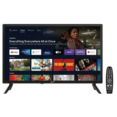 Supersonic 24-inch DLED Smart HDTV with Google Assistant ATSC and NTSC System ACDC Compatible