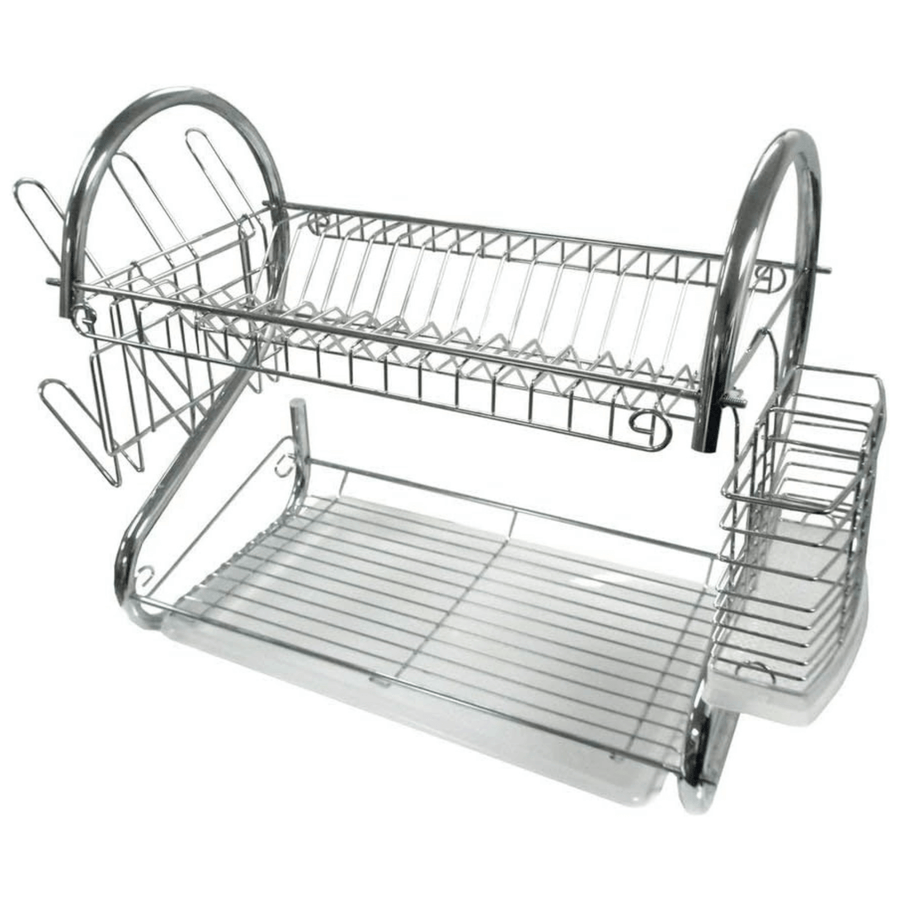 Better Chef 22" 2-Level Chrome-Plated S-Shaped Dish Rack