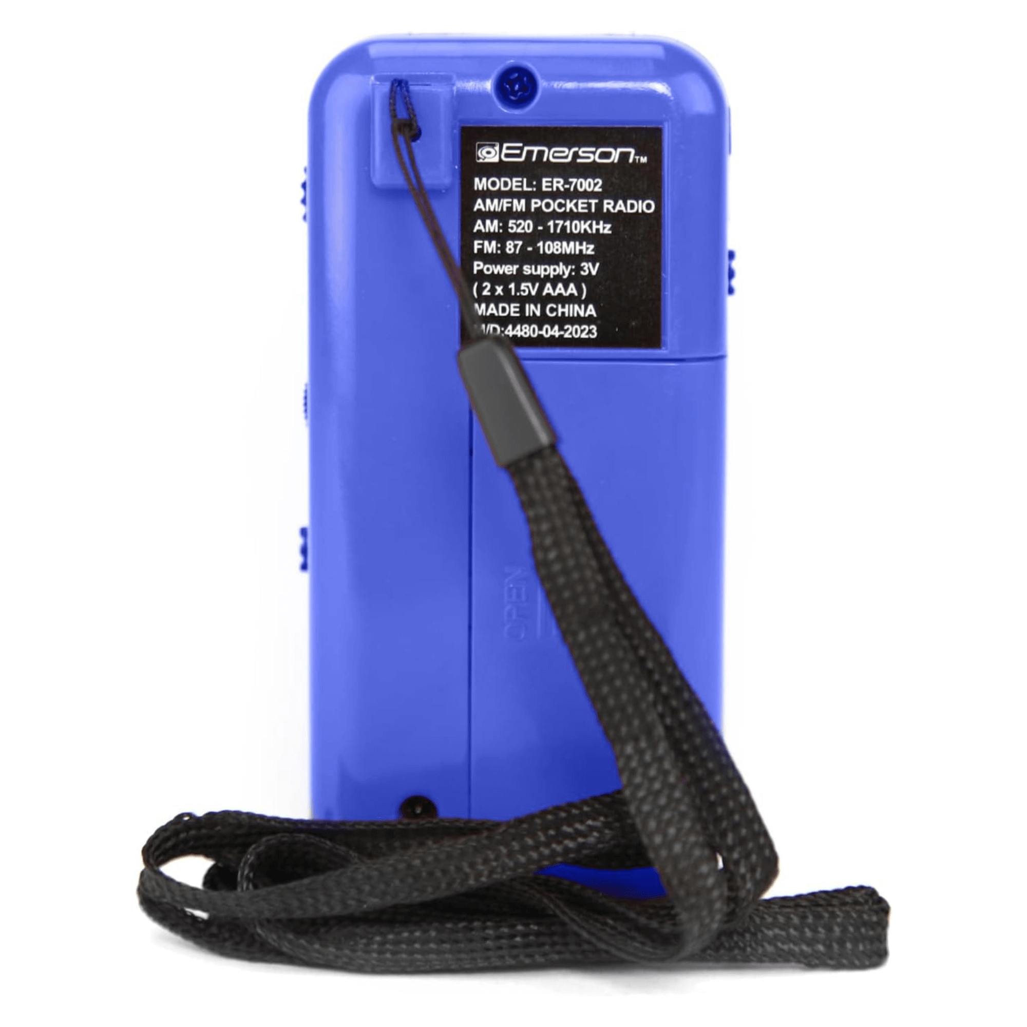 Emerson Portable AMFM Radio with Earbuds and Wide Frequency Range of Stations