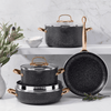 Korkmaz Galaksi 7 Piece Non Stick Aluminum Cookware Set