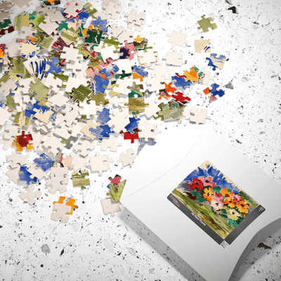 PimsArt Spring Garden Flower Bouquet Jigsaw Puzzle From Original Painting