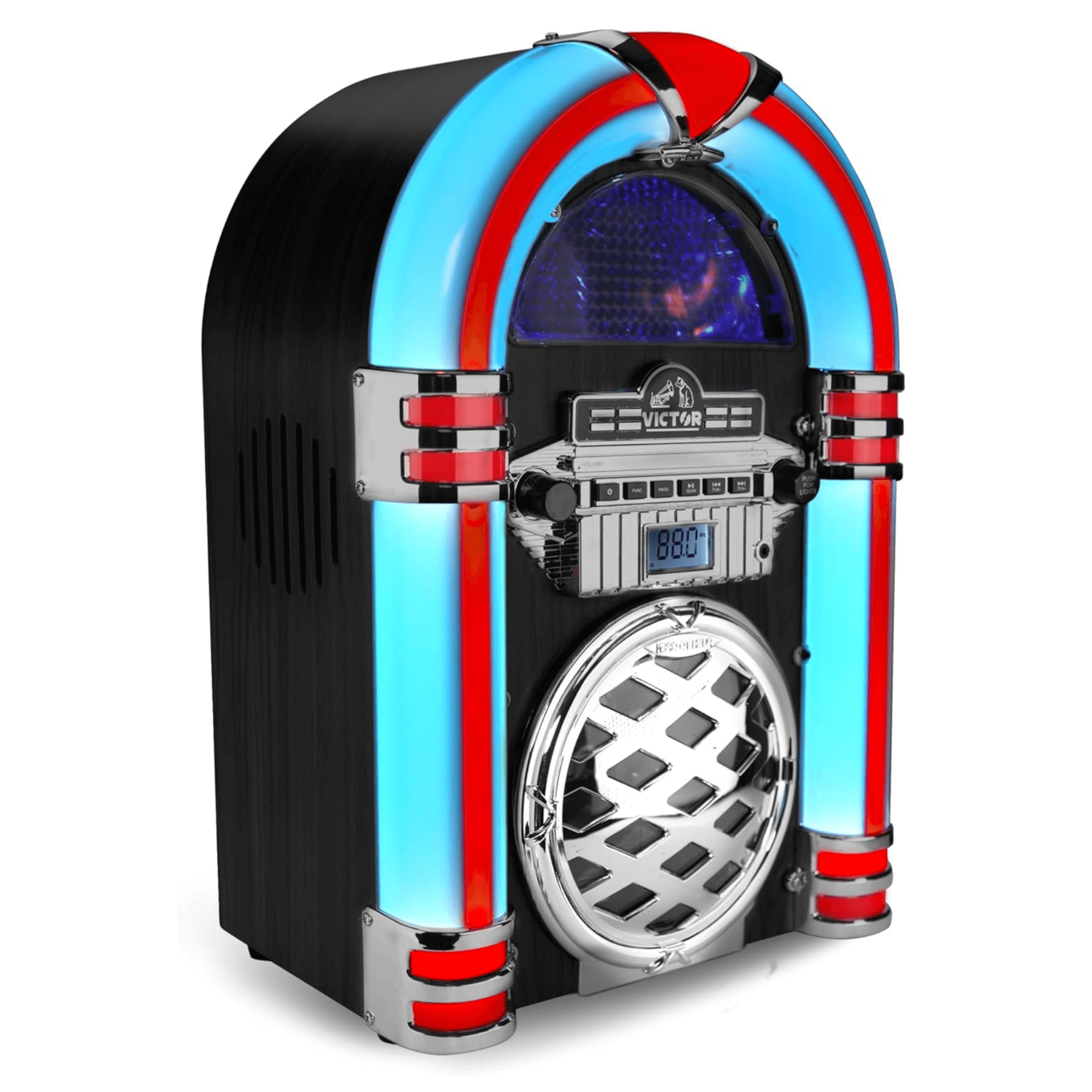 Victor Broadway II Desktop CD Jukebox with Multi-Color LED Victor Broadway II Desktop CD Jukebox with Multi-Color LED