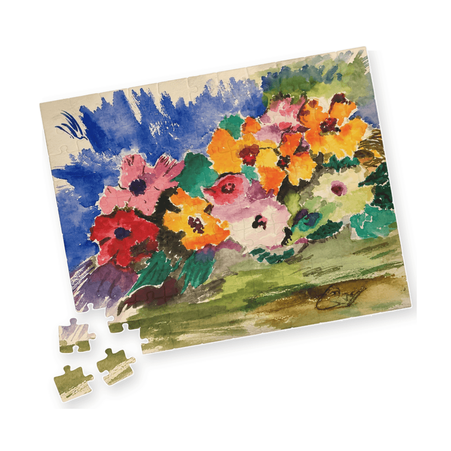 PimsArt Spring Garden Flower Bouquet Jigsaw Puzzle From Original Painting