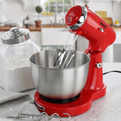 Better Chef 350W Classic Stand Mixer with Stainless Steel Bowl