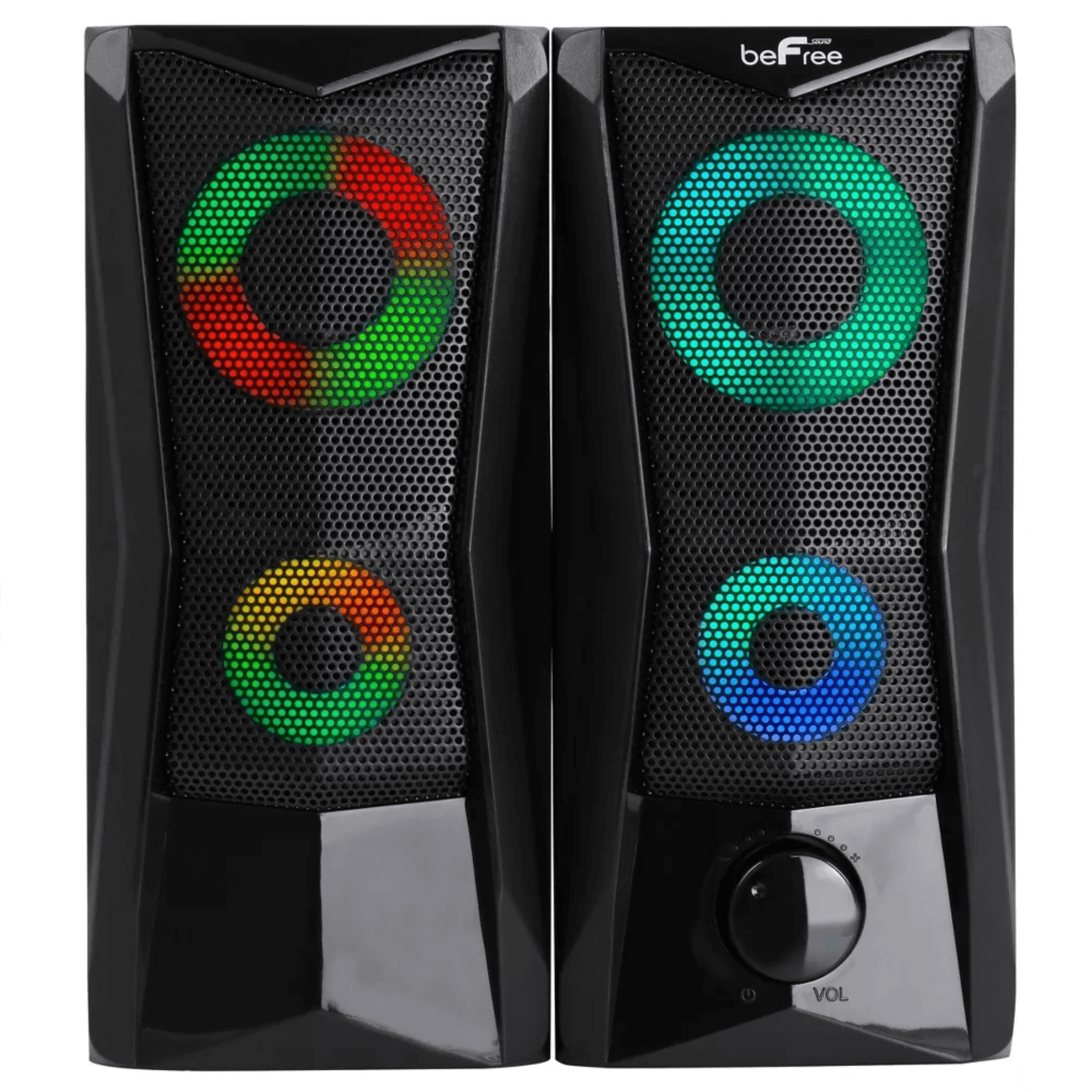 beFree Sound Dual Computer Gaming Speakers