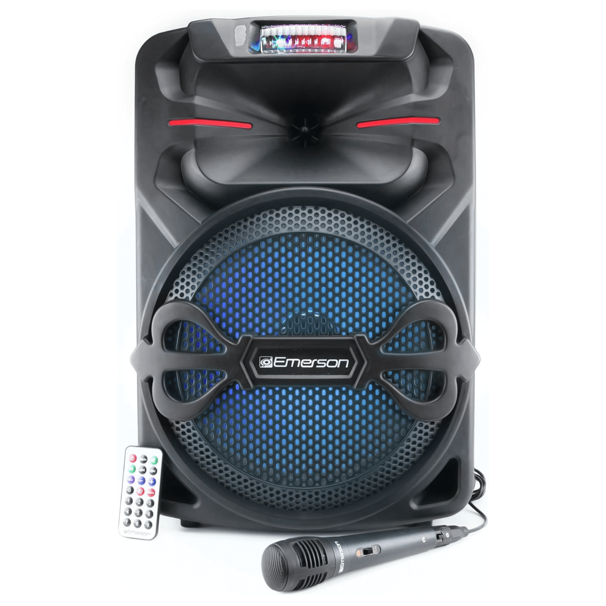Emerson Portable 12" Bluetooth Party Speaker with Disco Lights