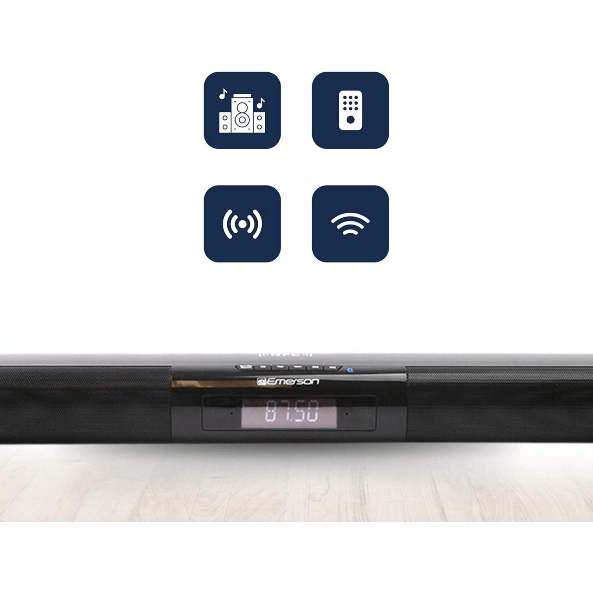 Emerson 42" Bluetooth Soundbar with Digital FM Radio and Remote Control