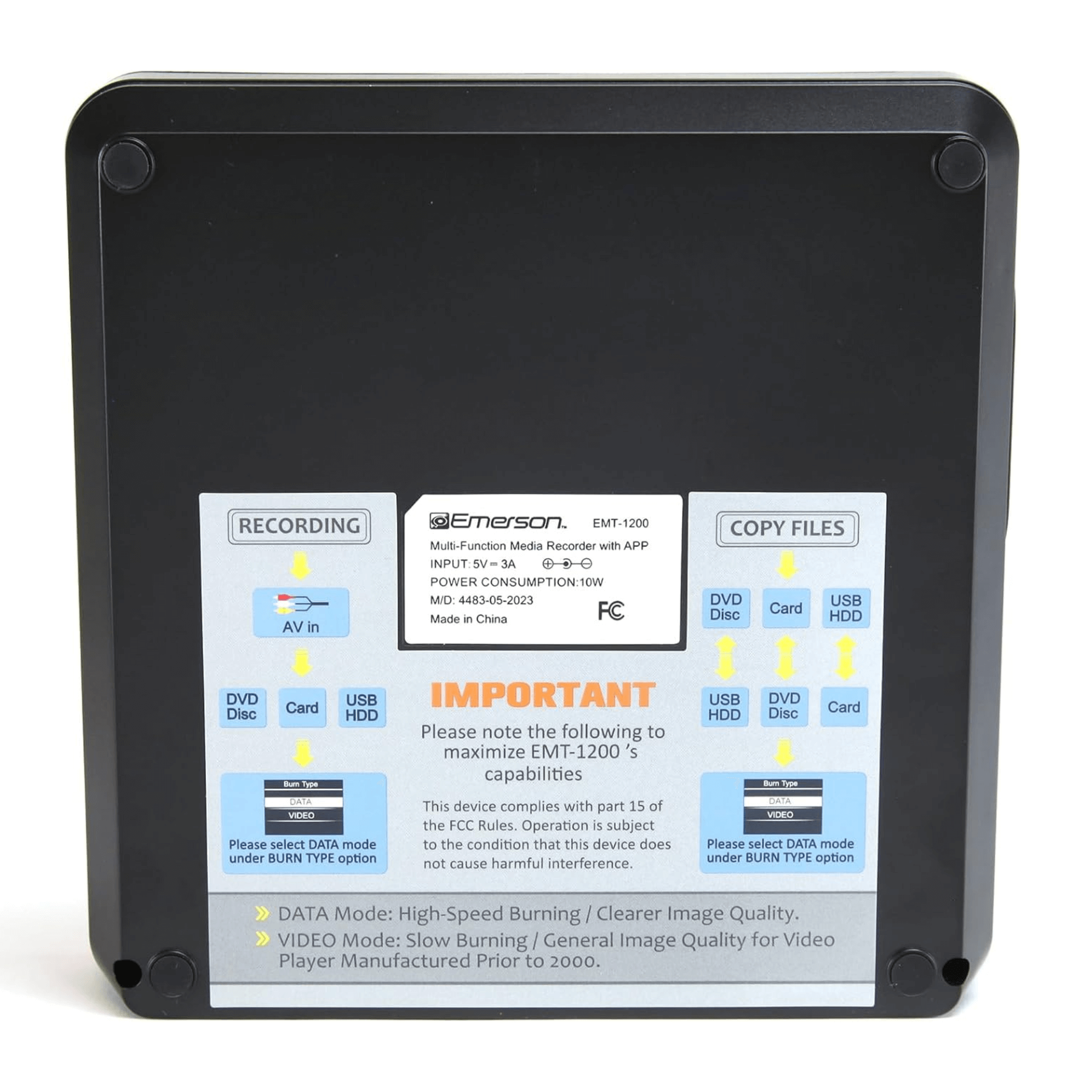 Emerson Multi Function Media Recorder